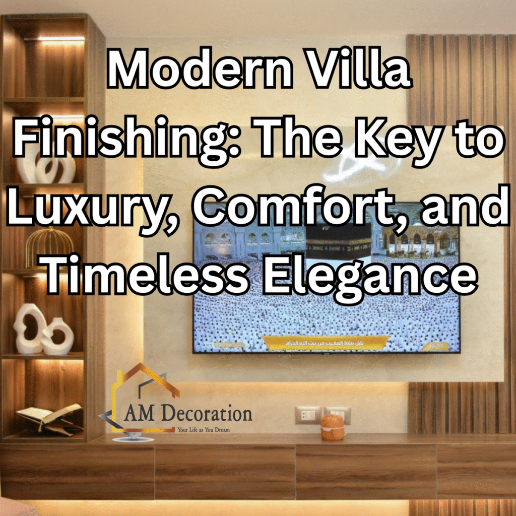Modern villa finishing, Am Decoration