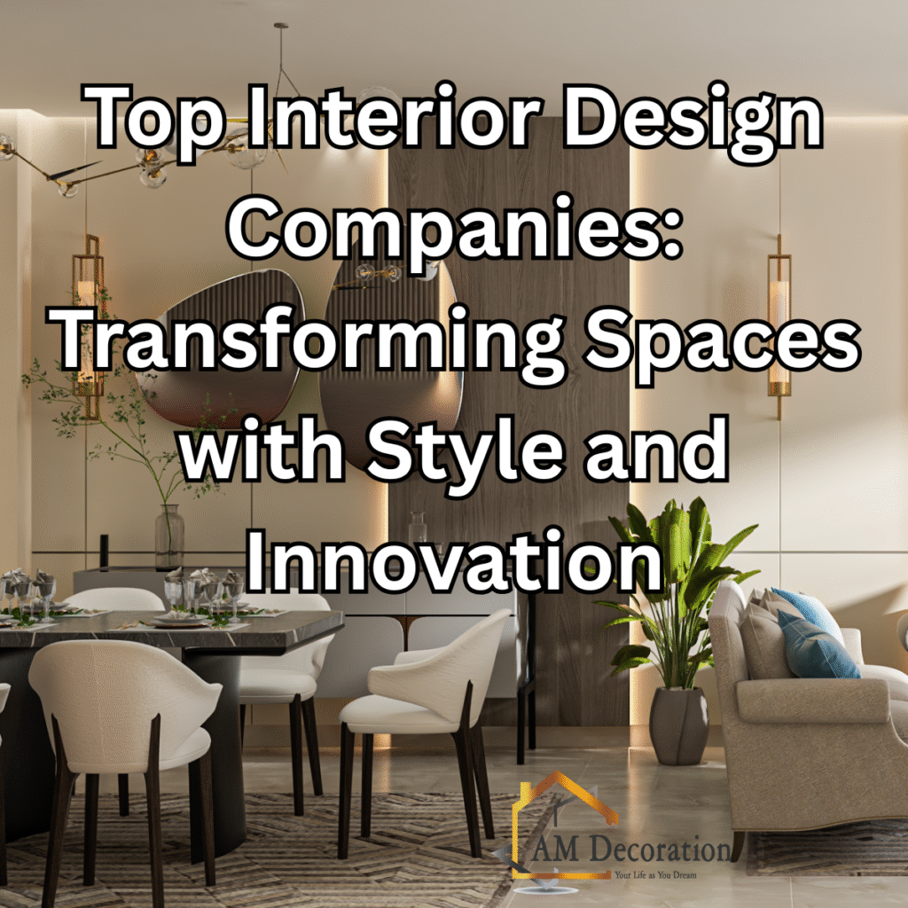 Top Interior Design Companies: Transforming Spaces with Style and ...