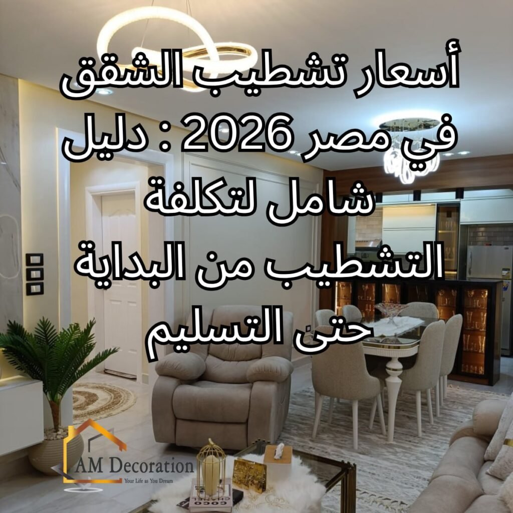 أسعار تشطيب الشقق , AM Decoration